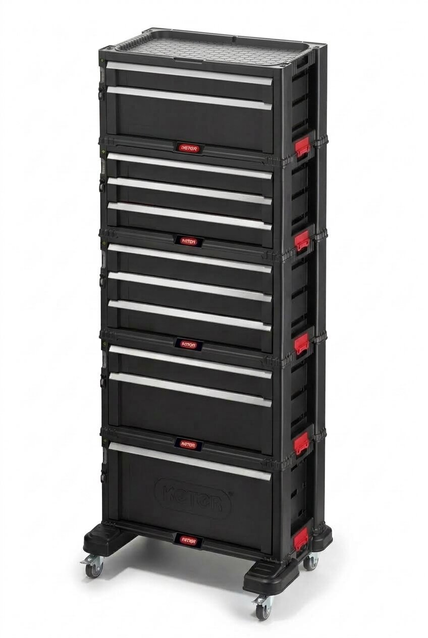 Ящик для инструментов Keter 12 Drawer Tool Chest System 17200086 (17201228+17199302+17199302)