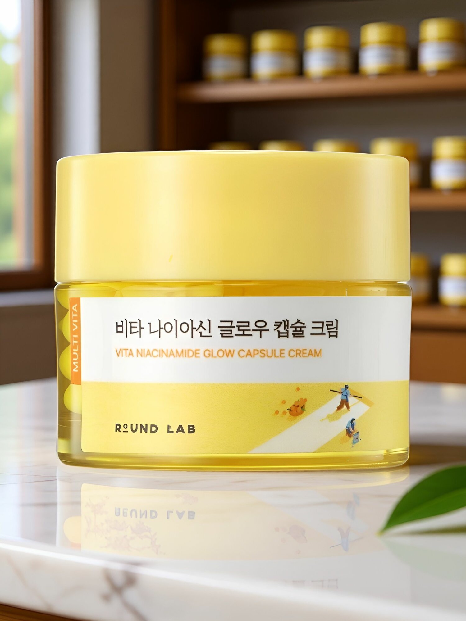 Round Lab Осветляющий капсульный крем с ниацинамидом для сияния кожи Vita Niacinamide Glow Capsule Cream 50 мл