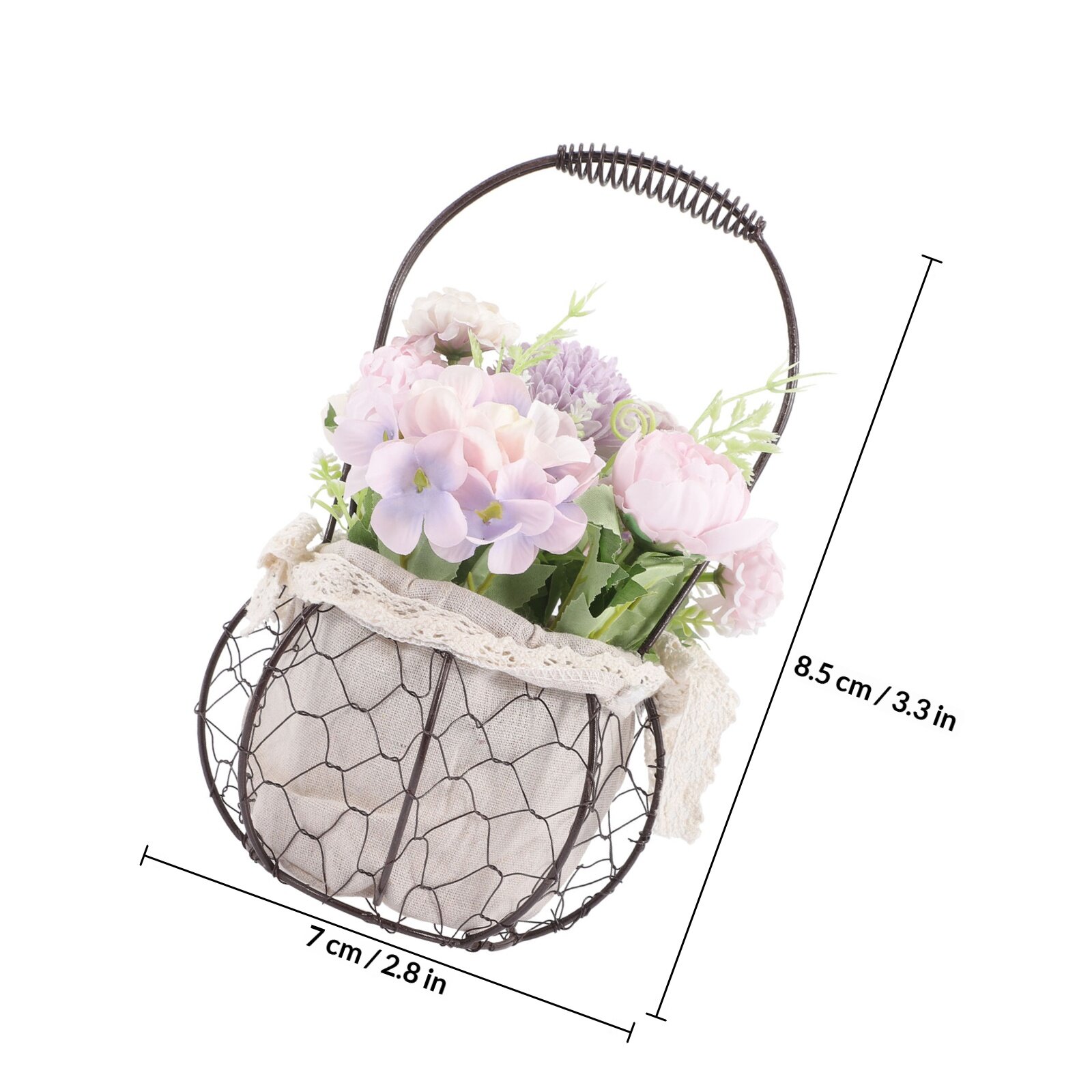 Цветочный Венок Искусственный Растение Домашнее Украшение 27x18cm