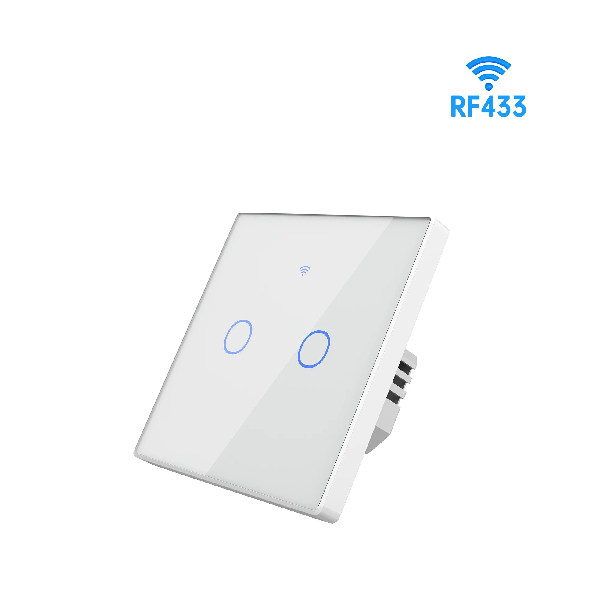 Умный выключатель белый 2-gang Wi-Fi