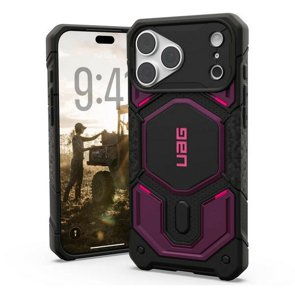 Чехол UAG Monarch Pro MagFit для iPhone 18 Pro Max/17 Pro Max 6.9" (114568114I4I) Deep Purple Synth