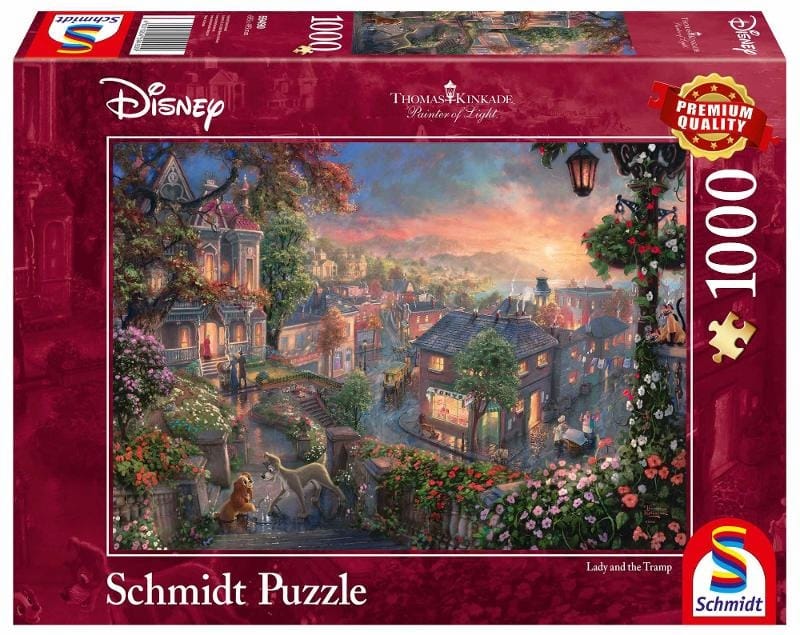 Пазл Schmidt Spiele Леди и Бродяга Disney T. Kinkade, 1000 элементов