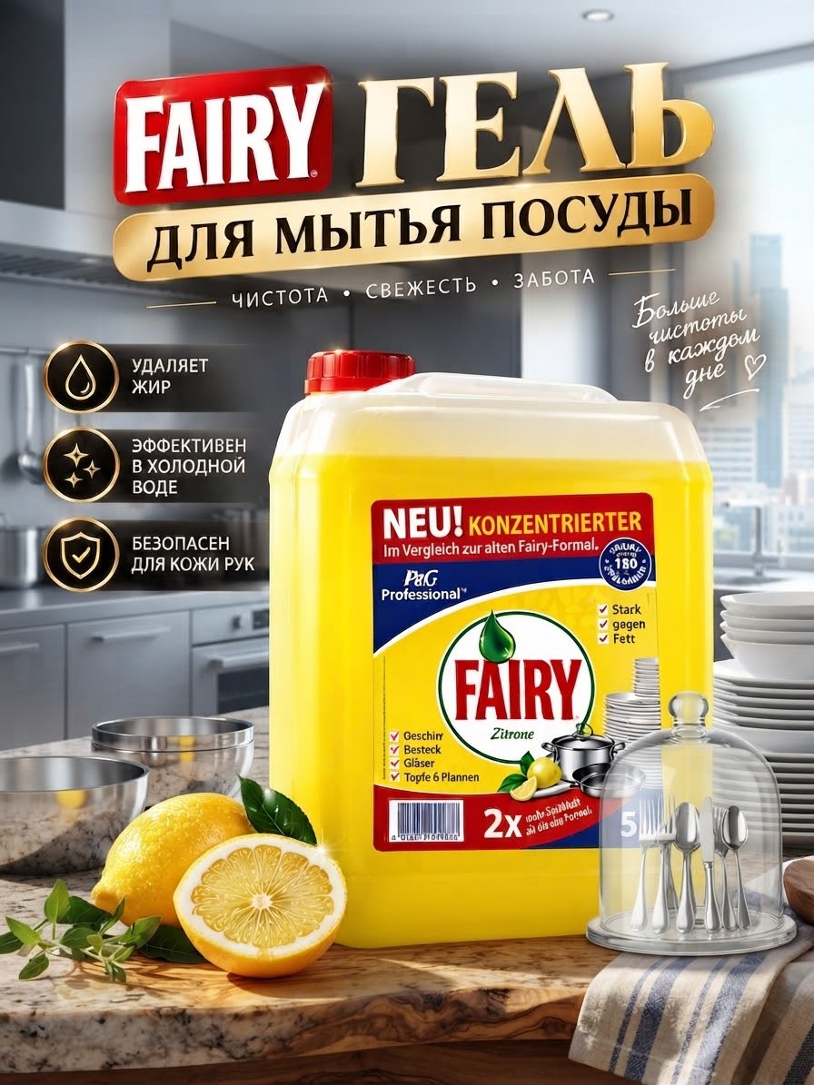 Гель для мытья посуды 5 л
