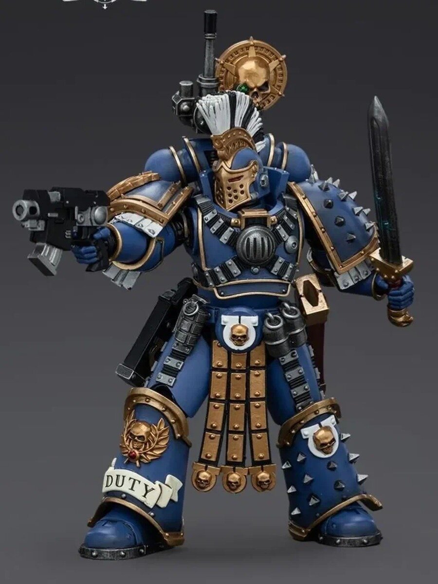 Подвижная фигурка JOYTOY Warhammer 30K 1/18 Action Figures Ultramarines Remus Ventanus