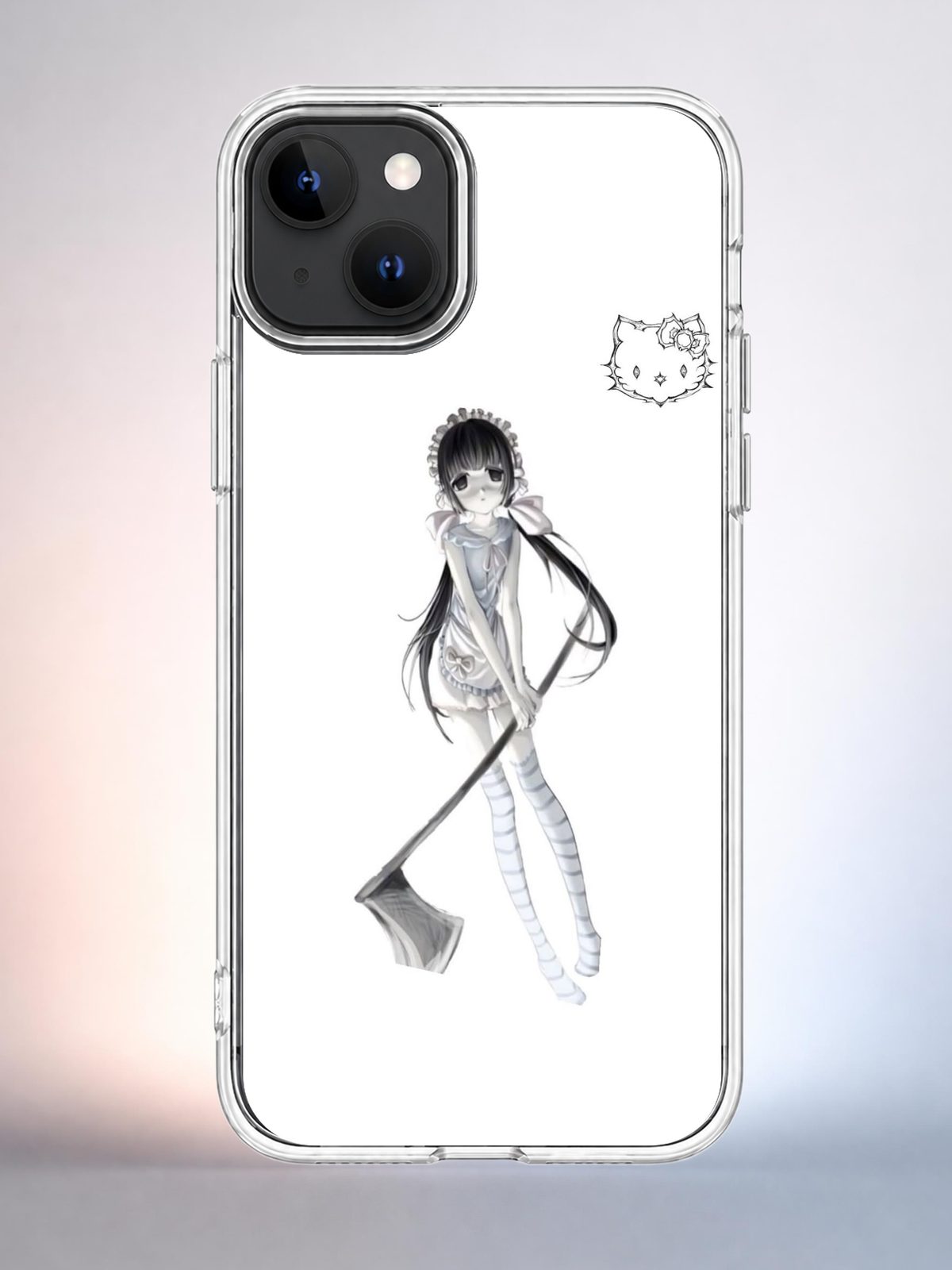 Чехол iPhone 15 Аниме девушка Y2K Indie Sleaze