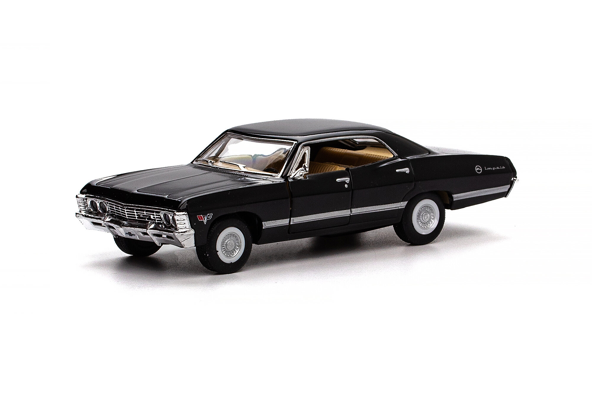 Модель коллекционная Chevrolet impala black supernatural 1967 / шевроле импала из сериала свехестественное (длина 12 см)