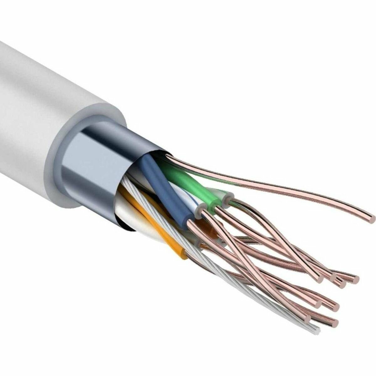 Кабель REXANT (01-0143) F/UTP, CAT 5e, PVC, 4PR, 24AWG, INDOOR, SOLID,305м (2111806)