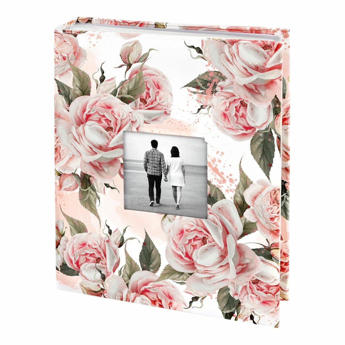 Фотоальбом Brauberg "Flowery love" на 200 фото 10х15см, твердая обложка, окно под фото, 391424
