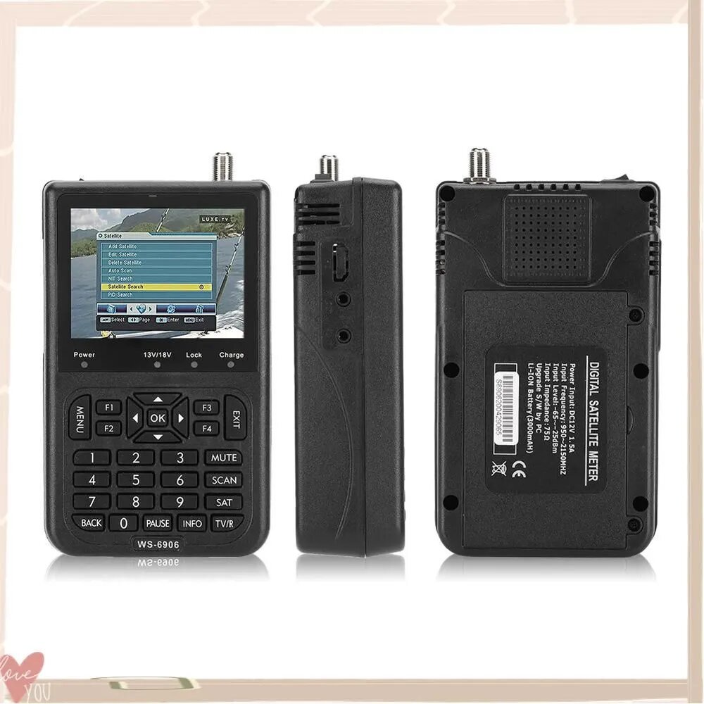 Цифровой спутниковый локатор, легкая установка и точная настройка антенны, для просмотра бесплатных каналов