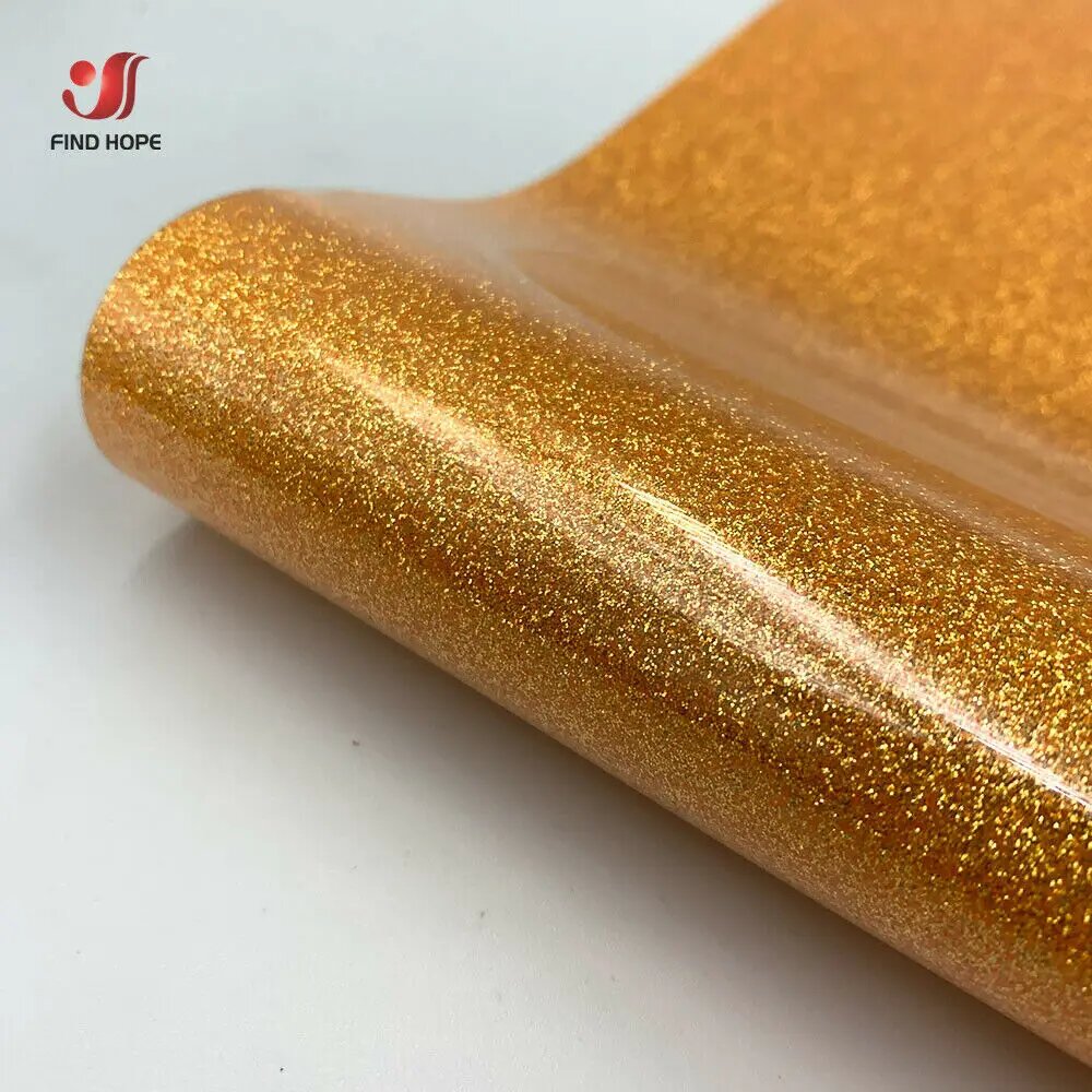 Виниловая пленка Glitter Orange 12"x10" Findohope