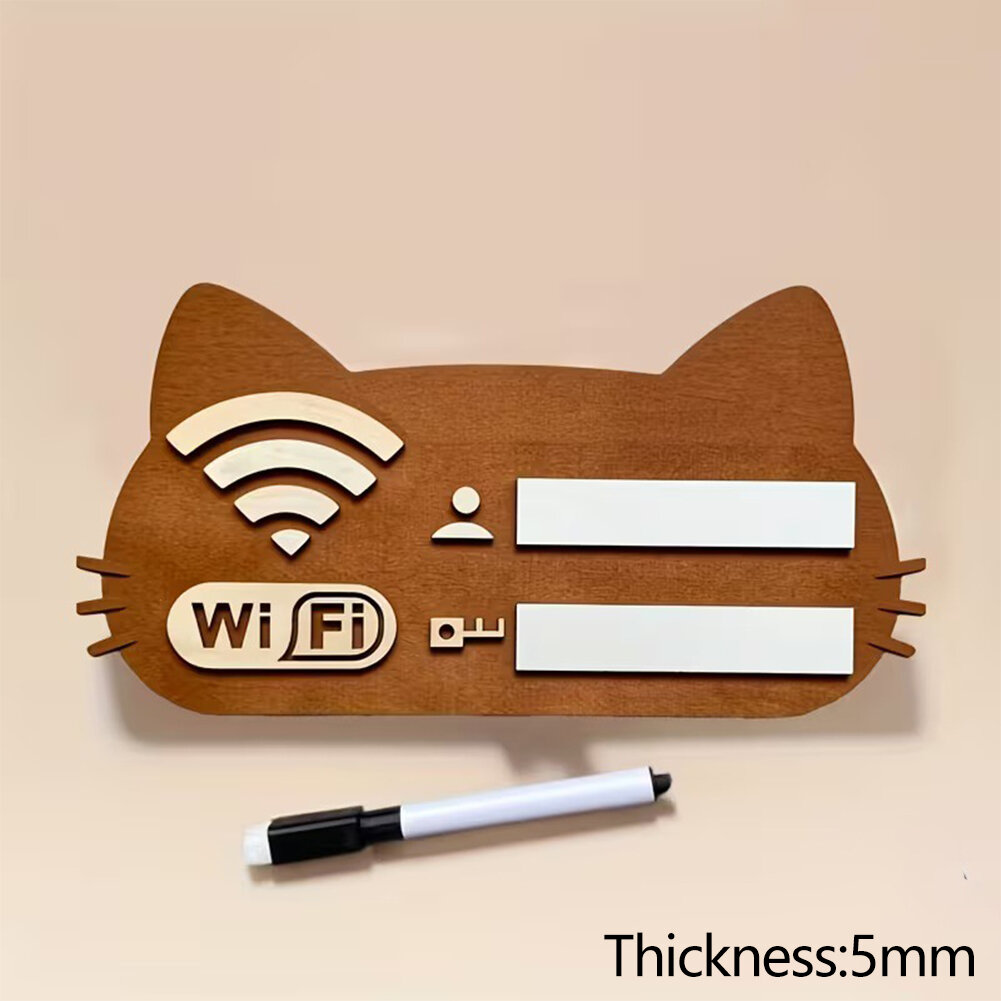 Плоская винтажная табличка с значком WiFi, декор для дома