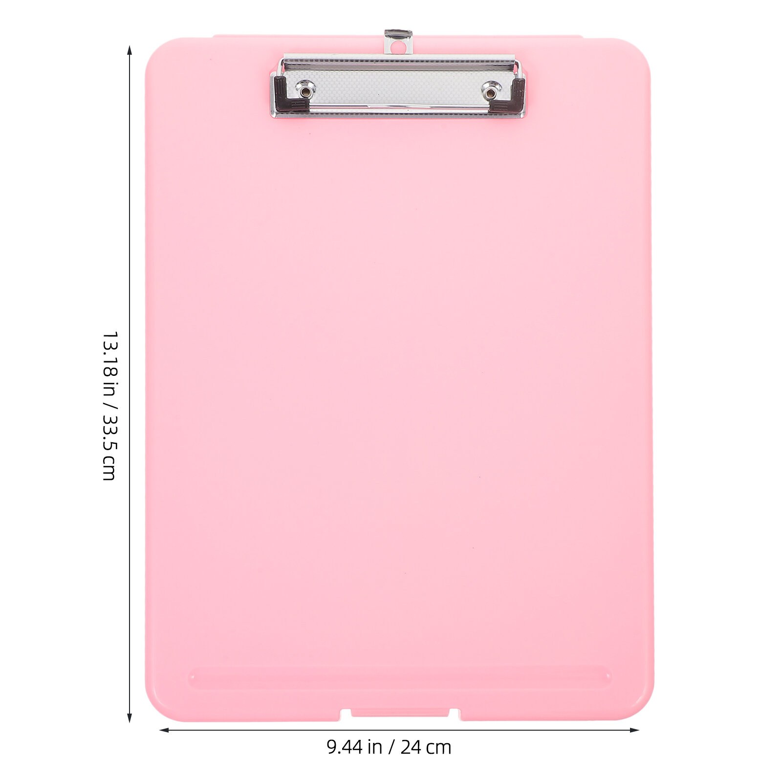 Доска Для Документов Розового Цвета Размером 33.50X24.00X2.00Cm С Клипсами Для Надежного Хранения Бумаг И Листов
