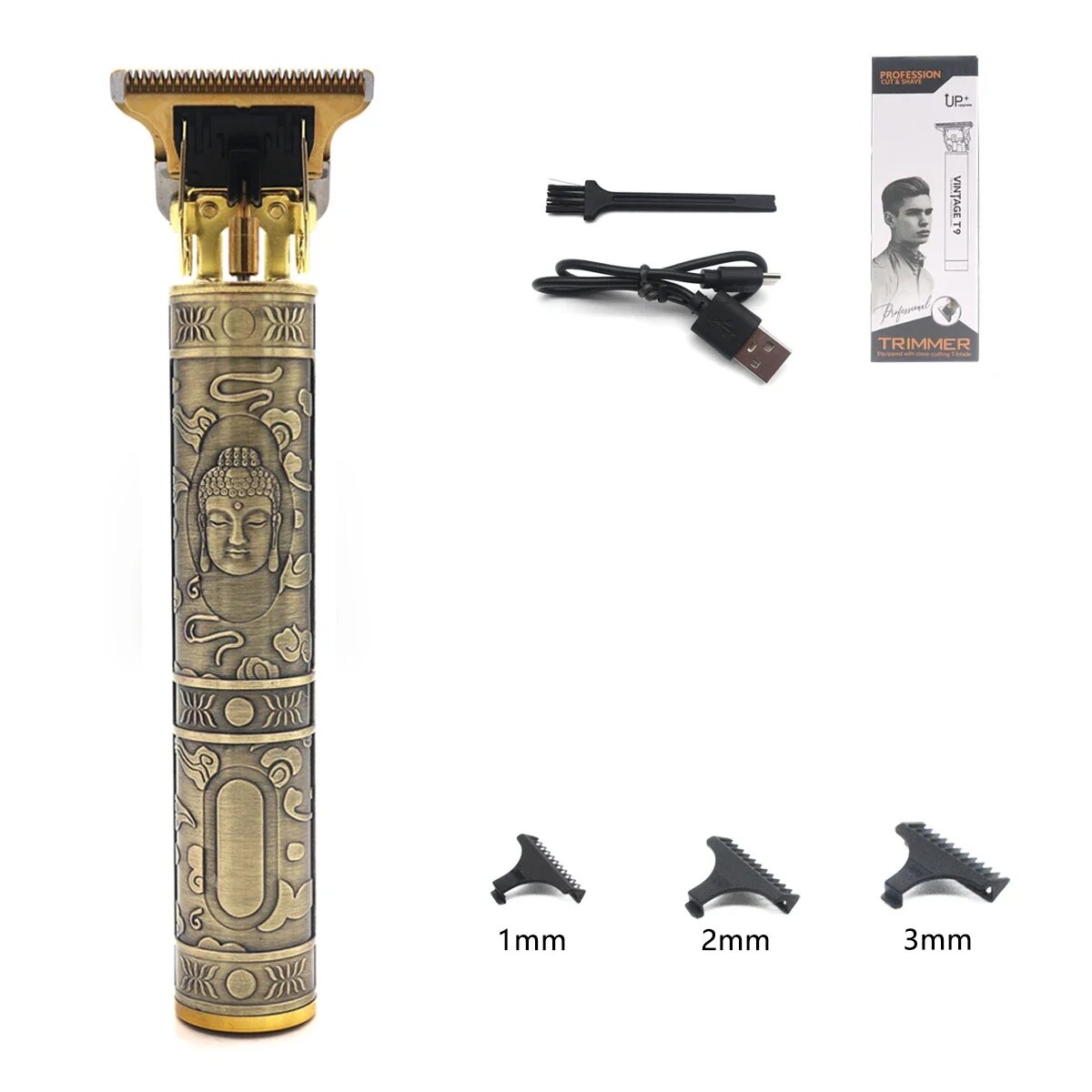 РОSYOUS T9 Триммер для волос из нержавеющей стали Gold Model 2 1-3
