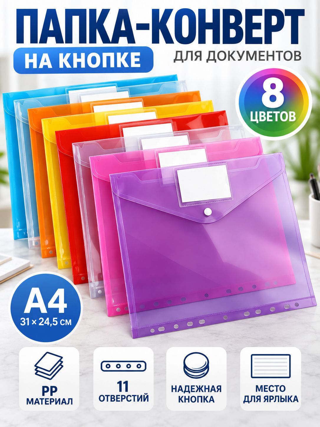 Файл A4 8 шт.