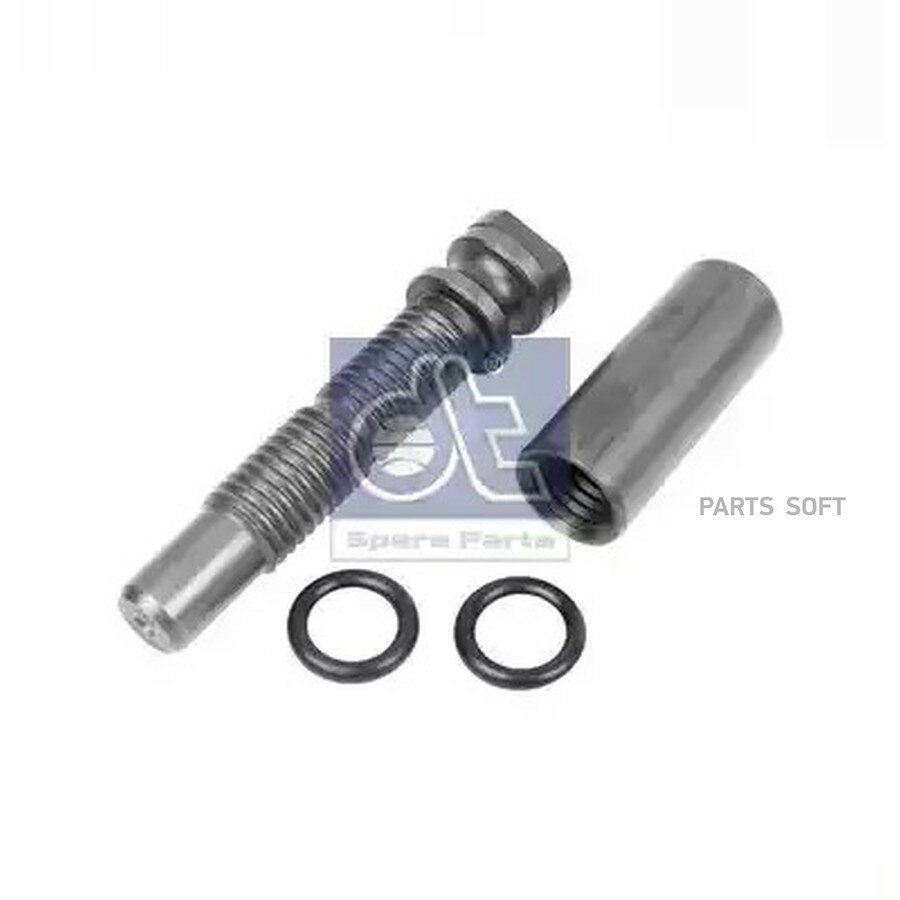 DT SPARE PARTS 132612 1.32612 р/к пальца рессоры! перед. 36.9x166/M28x4 палец, втулка,2 упл. кольца\Omn Scania 3-/4-/P/G/R/T
