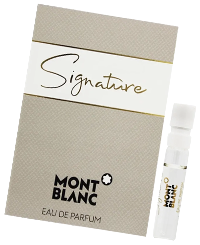 Монблан Сигначе парфюмерная вода 2 мл миниатюра - Montblanc Signature пробник для женщин