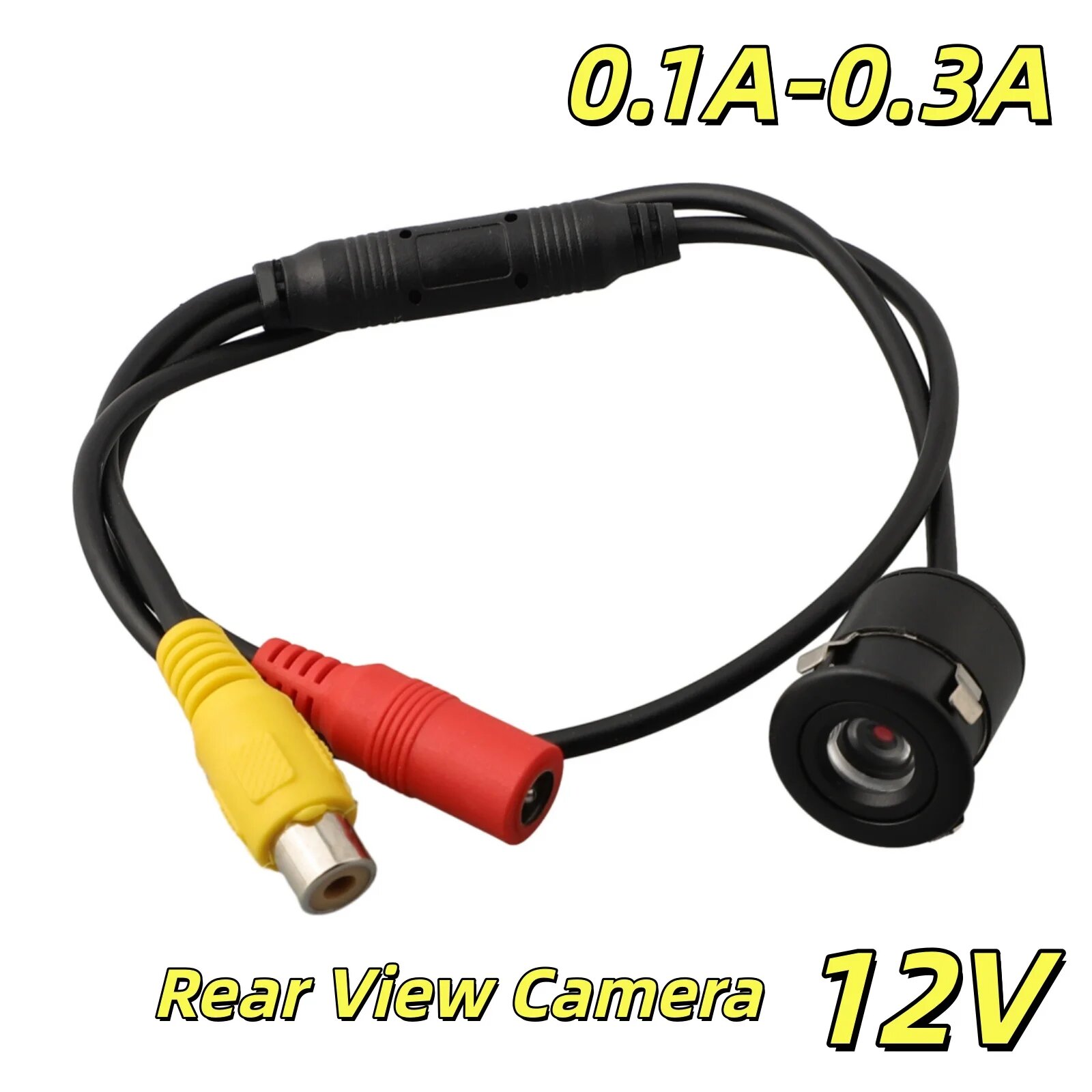 Автомобильная камера заднего вида 0.1A-0.3A 12V NTSC, водонепроницаемая, для парковки и контроля при движении задним ходом, подходит для внедорожников, джипов, фургонов, минивэнов, грузовиков и микроавтобусов.