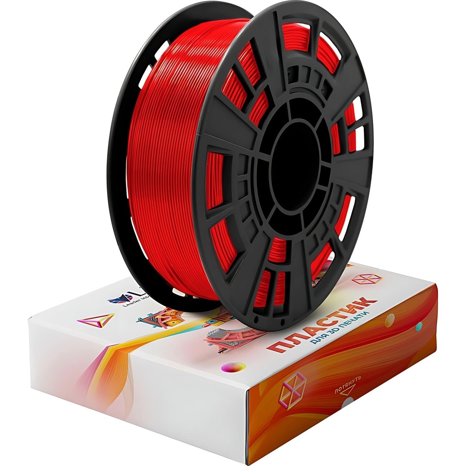 Lider-3D Пластик PETG+ для 3D-принтера Lider-3D красный глянцевый 1.75 мм 1 кг