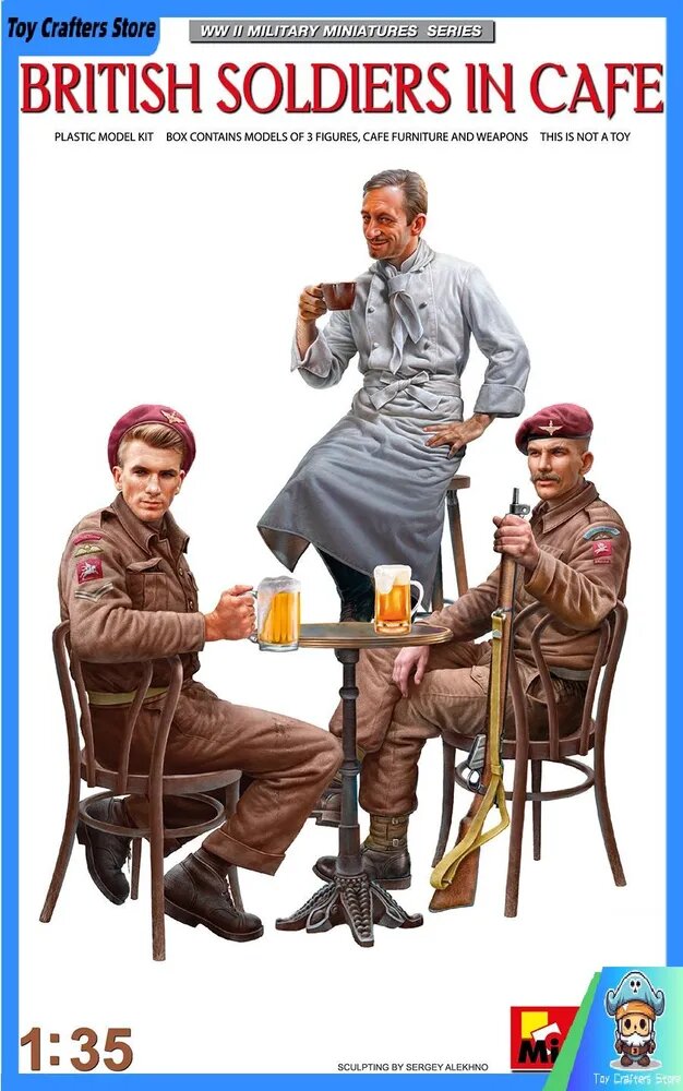 Эксклюзивный набор MiniArt 35392, британский солдат с кофе в масштабе 1/35