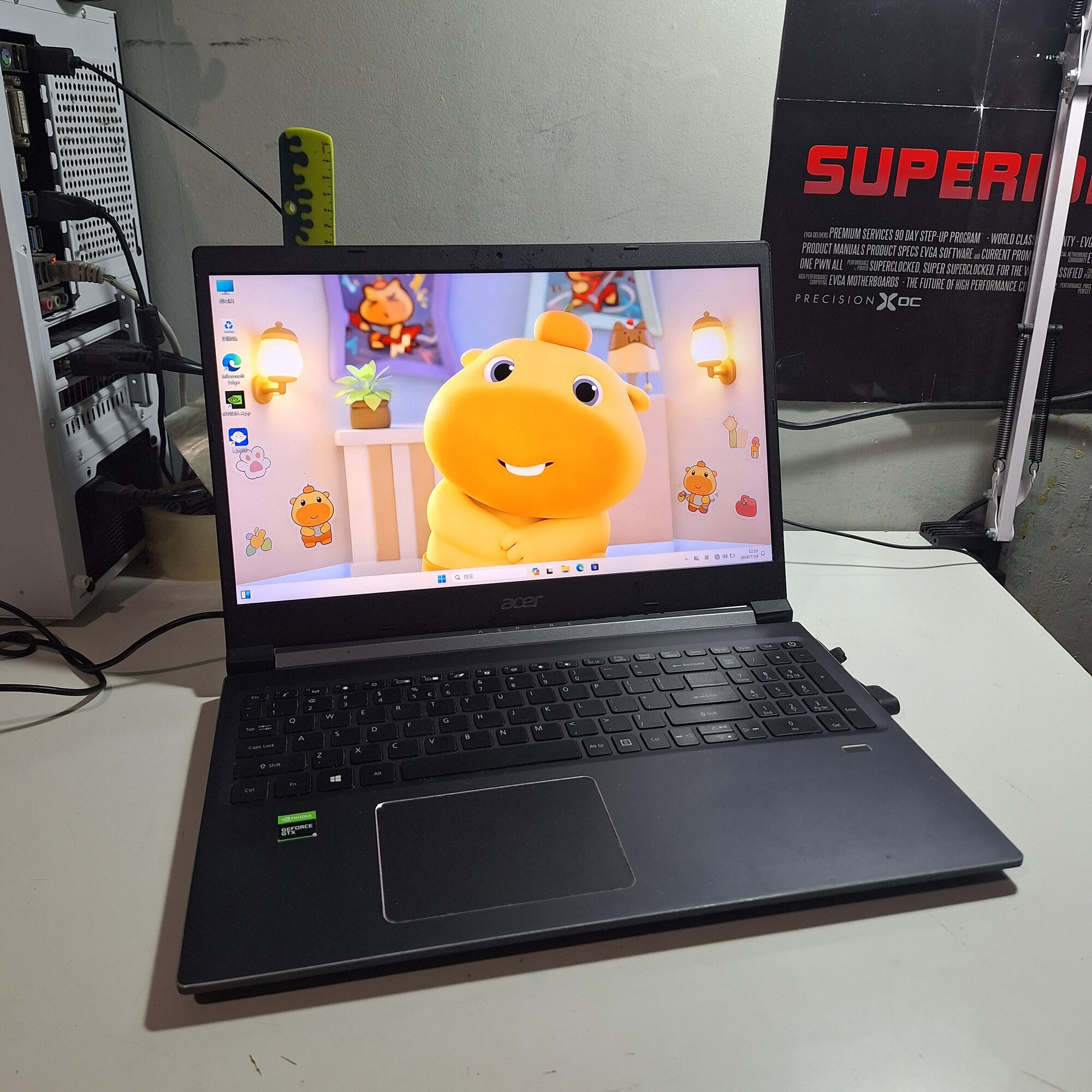 Игровой ноутбук Acer GTX 1650 4gb, I5-9300HQ, 8gb, SSD 256GB. 15.6" FullHD