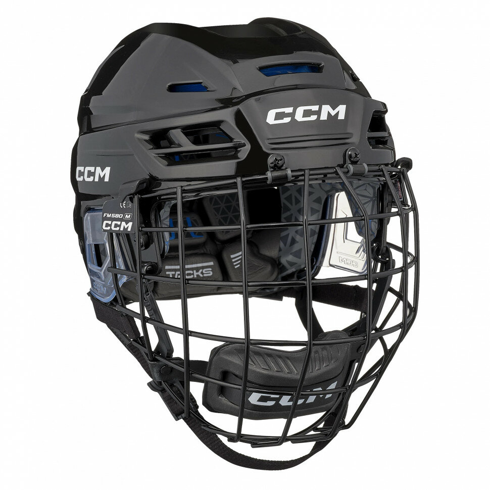 Шлем с маской CCM Tacks 310 Combo S26 SR black (M (55.5-59.5 см))