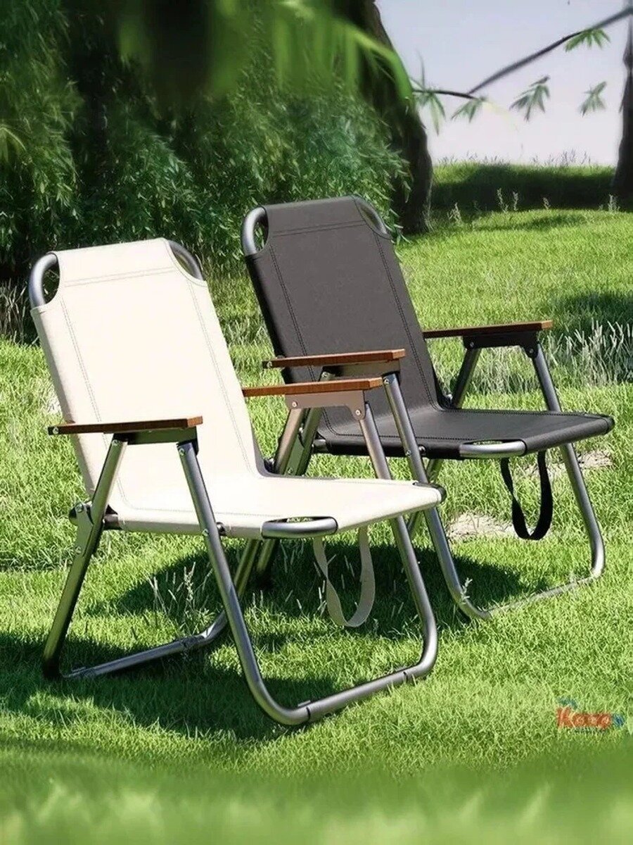 Стул складной туристический52cm×41cm×66cm см, Цвет черное, Высота сиденья, см 66