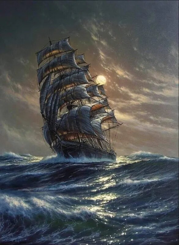 Картина по номерам на холсте с без подрамником 40х60cm / Ivan Konstantinovich Aivazovsky