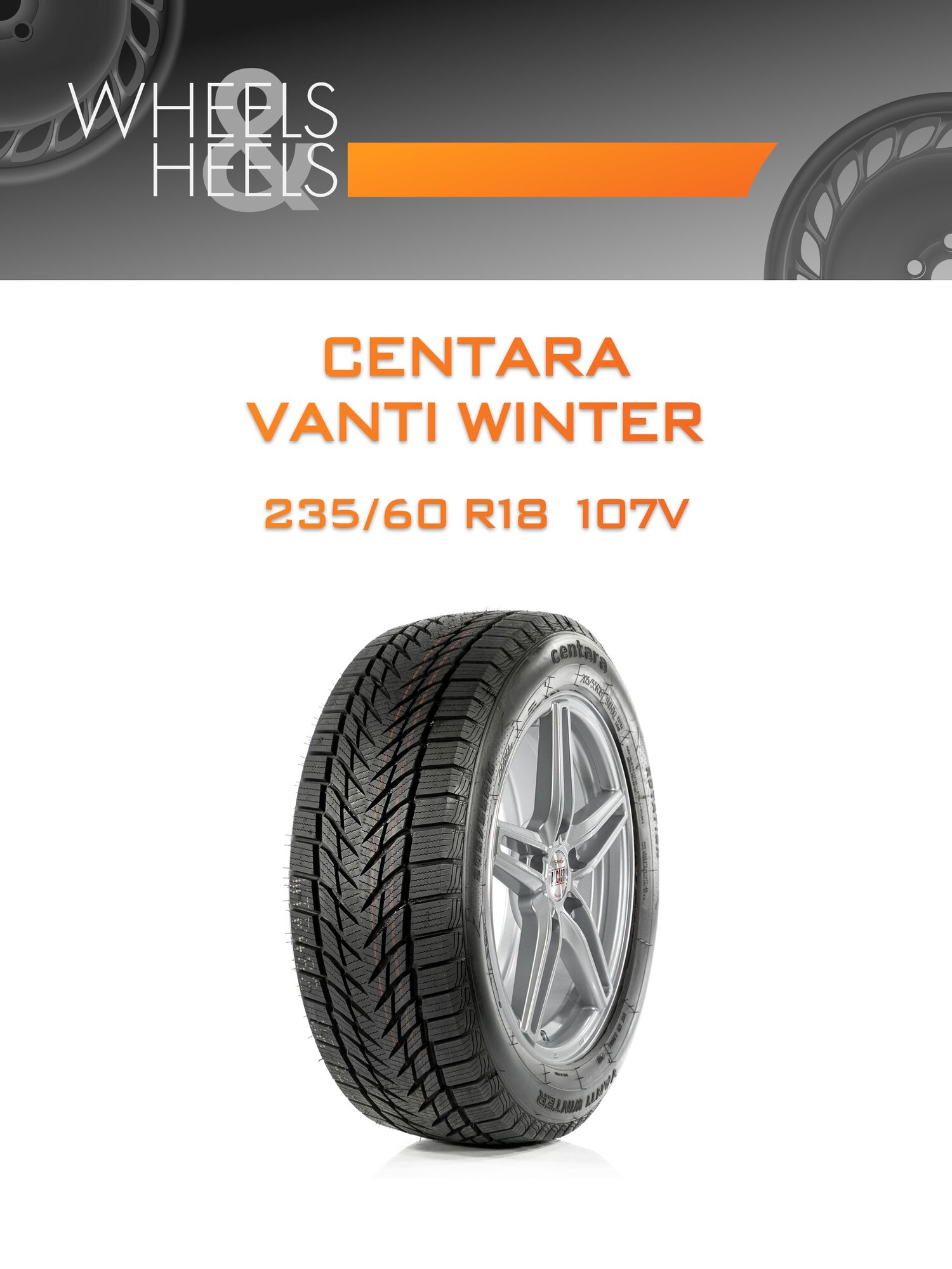 Шина автомобильная CENTARA VANTI WINTER 235/60 R18 107V XL WINTER, зимняя, универсальная