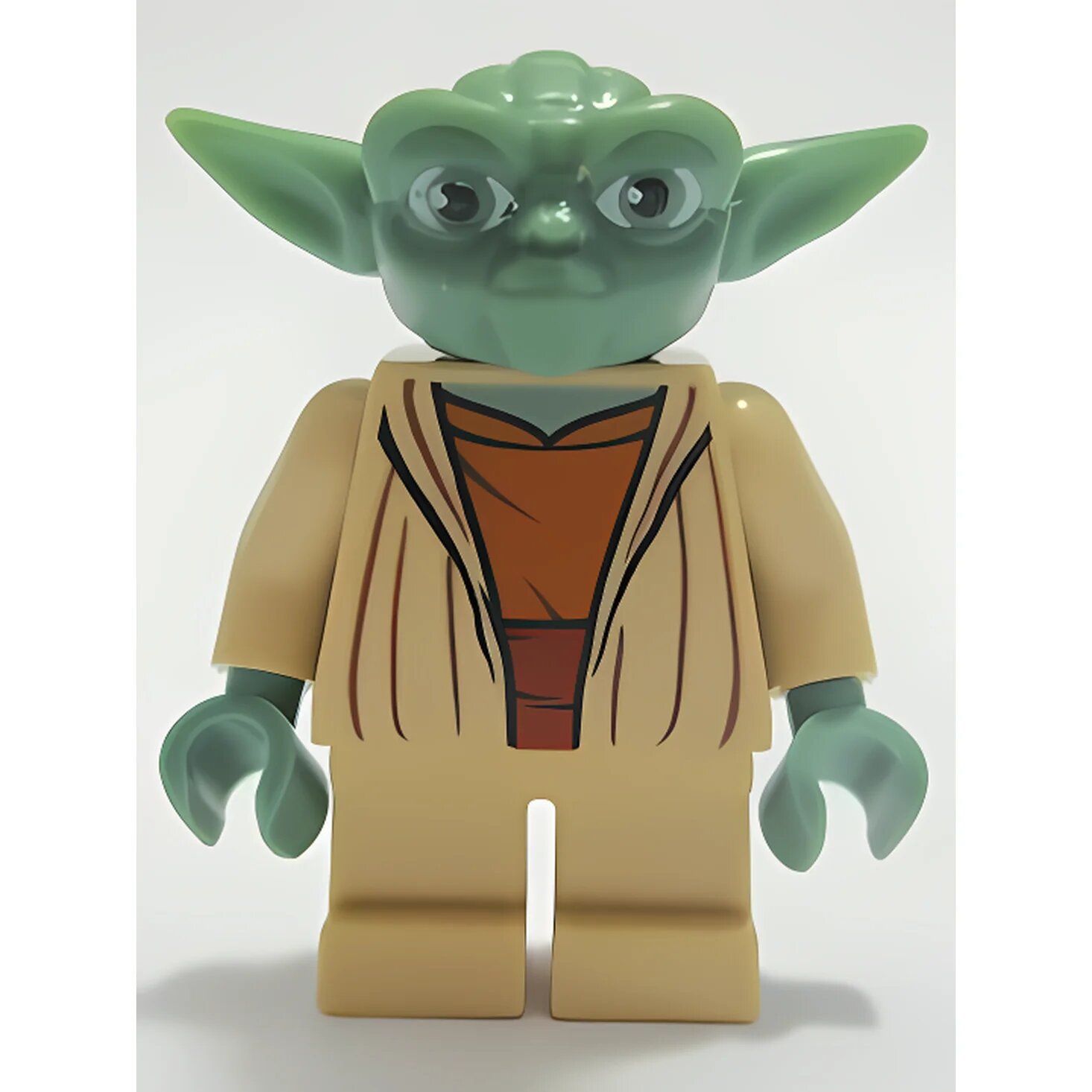 Минифигурка Lego Star Wars Yoda - Clone Wars, Light Bluish Gray Hair sw0219 U