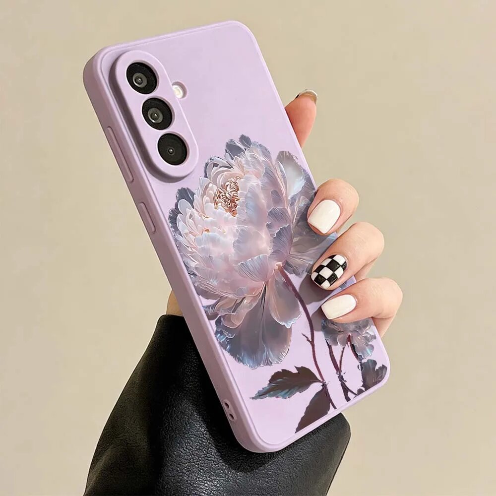 Чехол с рисунком розового цветка лотоса для Samsung Galaxy A36 A35 A34 159ZA8402CZS, Samsung A33 5G