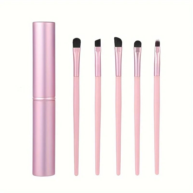 Набор из 5 кистей для макияжа pink