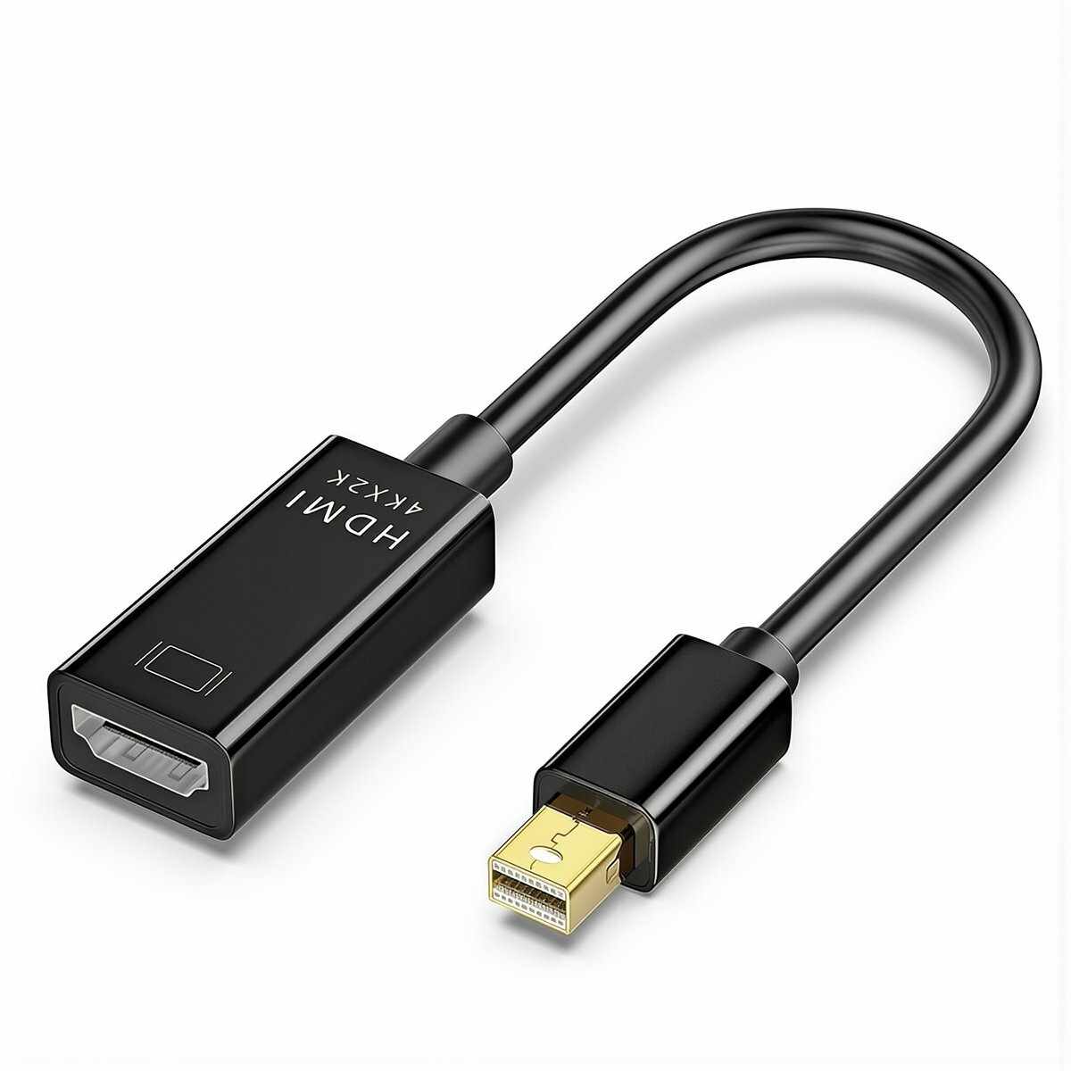 Переходник Mini DP на HDMI длина кабеля 20 см позолоченные контакты 4K 2K передача видеосигнала без задержек для ноутбуков