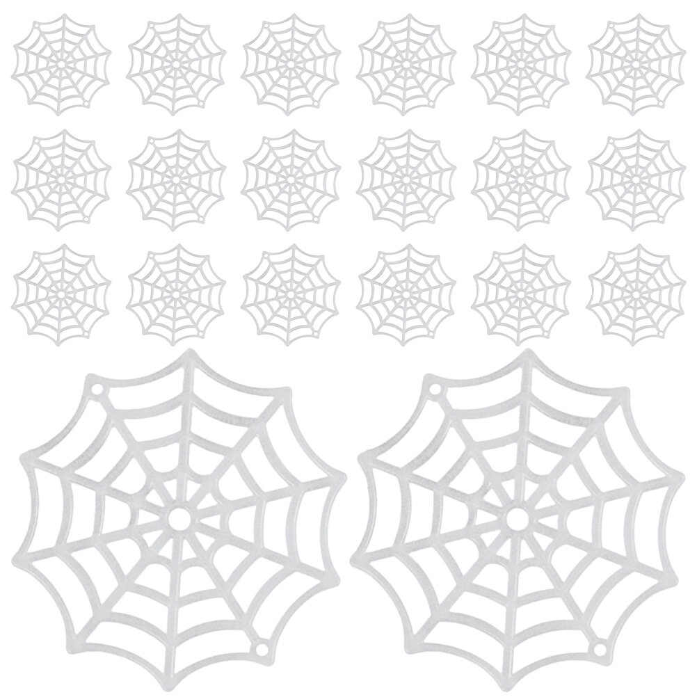 80 Штук Halloween Пластиковая Паутина Декор 5.5X5.5CM Для Дома И Вечеринок