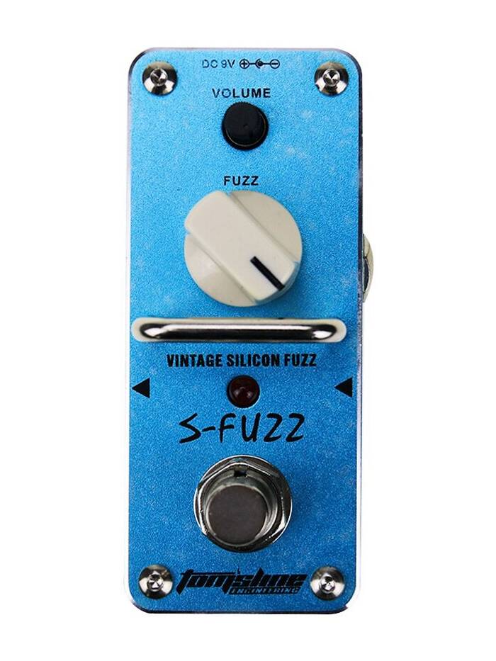 TOMSLINE ASF-3 Педаль эффектов S-FUZZ Vintage Silicon Fuzz, размер mini, питание от БП 9в