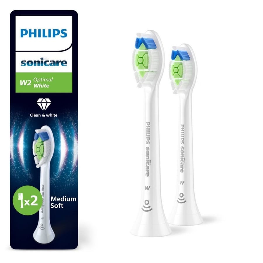 Насадка для электрической зубной щетки Philips Sonicare Optimal White Standard HX6062/87, белый, 2 шт