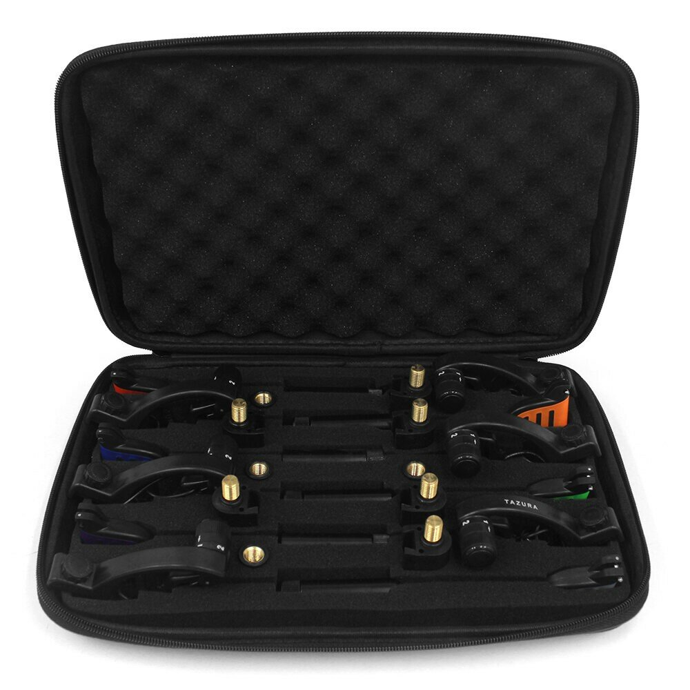 Fishing Swinger Set LED Bite Indicator Illuminated with Storage Case Tackle