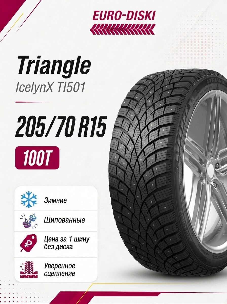Зимние шины 15/205/70 Triangle IcelynX TI501 100T XL Ш