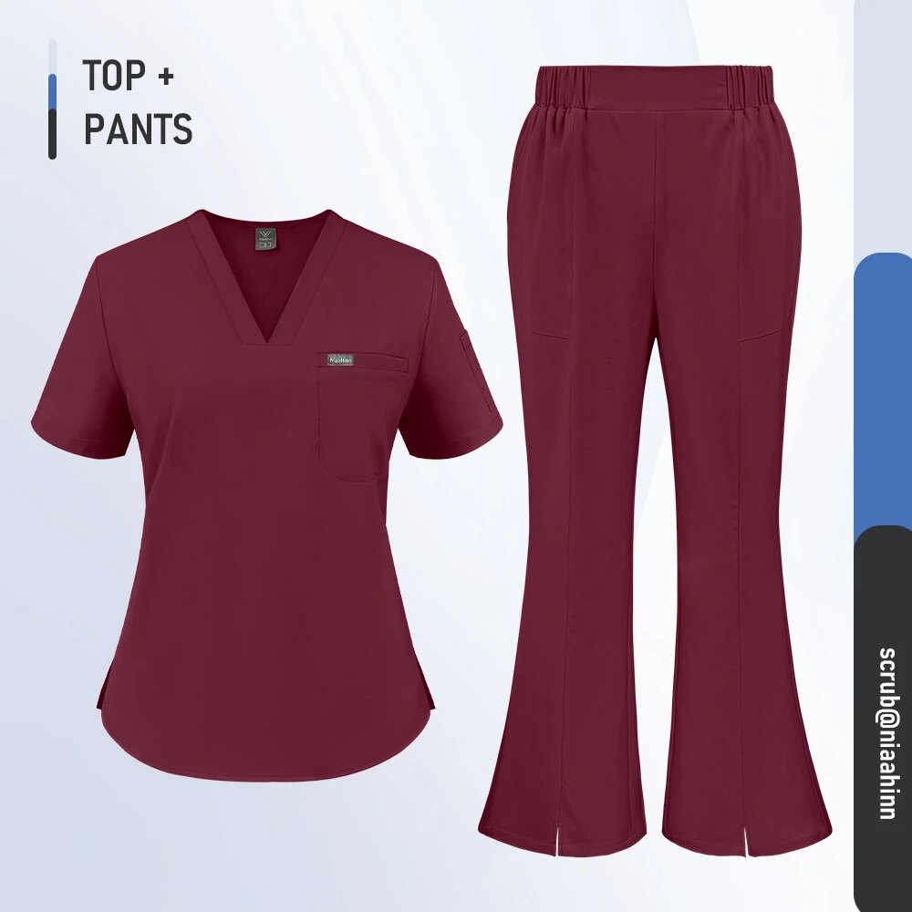 Медицинские комплекты NiaaHinn 42389-Burgundy