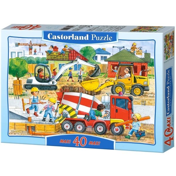 Пазл Castorland "Стройка", макси, 40 элементов