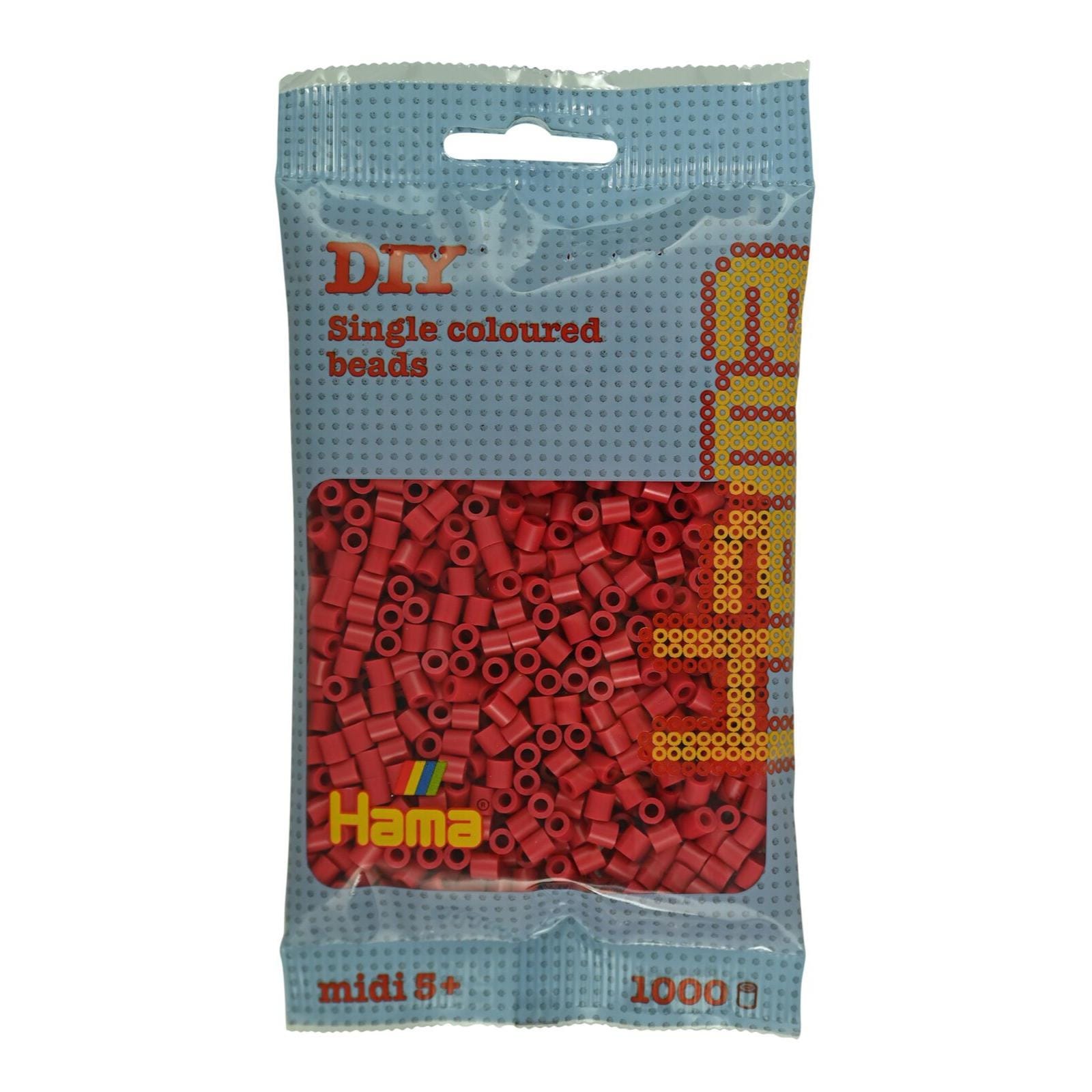 Мозаика Hama midi, красный, 1000 элементов