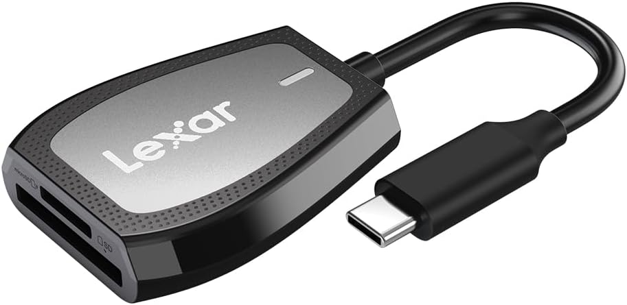 Lexar Professional USB-C Двойной Картридер для SD и microSD, USB 3.2 Gen1