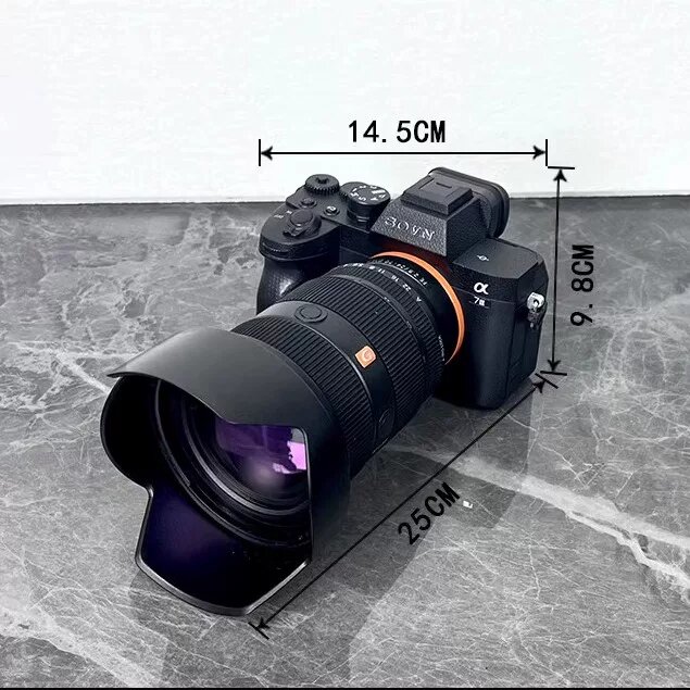 Модель камеры Sony A7R5 с покрытой линзой для фотостудии и домашнего декора