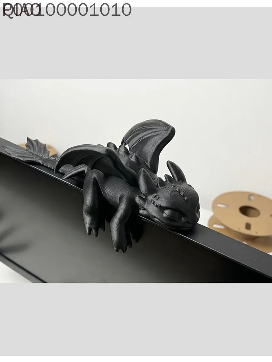 Декоративная фигурка "Спящий Беззубик на монитор" 3D печать из пластика