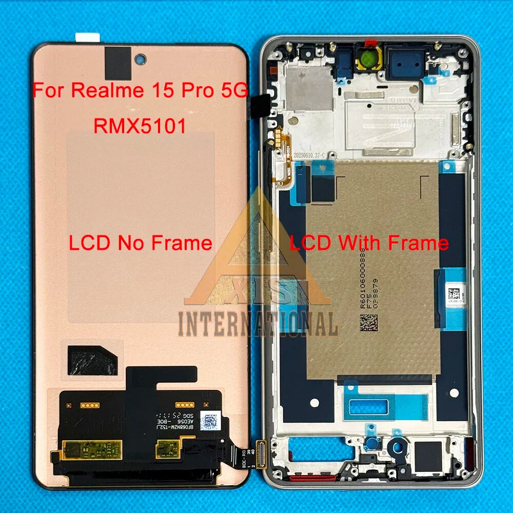 Оригинальный AMOLED-дисплей для Oppo Realme 15 5G/15 (Индия), Realme 15 Pro 5G RMX5101 LightGoldFra