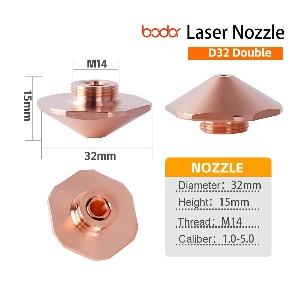 Насадка лазерная Bodor D32 Double, диаметр 1.0mm