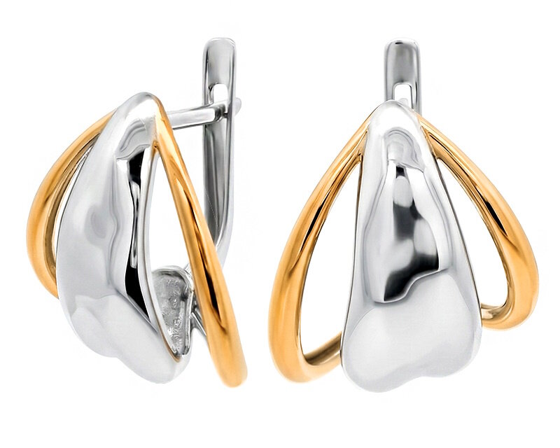 Серьги Эстет, серебро, 925 проба