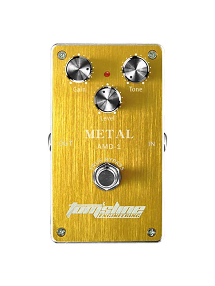 TOMSLINE AMD-1 Педаль эффектов Metal Distortion, питание от БП и батареи 9в