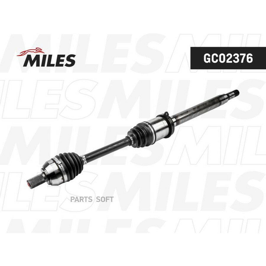 Вал приводной в сборе правый VOLVO S60 13-18/S80 13-16/V60 13-18/V70 13-16 от официального дистрибьютора, MILES, артикул GC02376