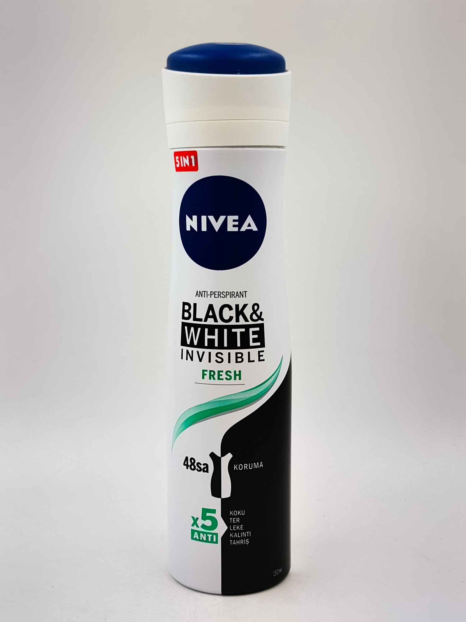 Антиперсперант спрей NIVEA Black & White Invisible Fresh Spray, 48 часа, 150 мл (Германия)