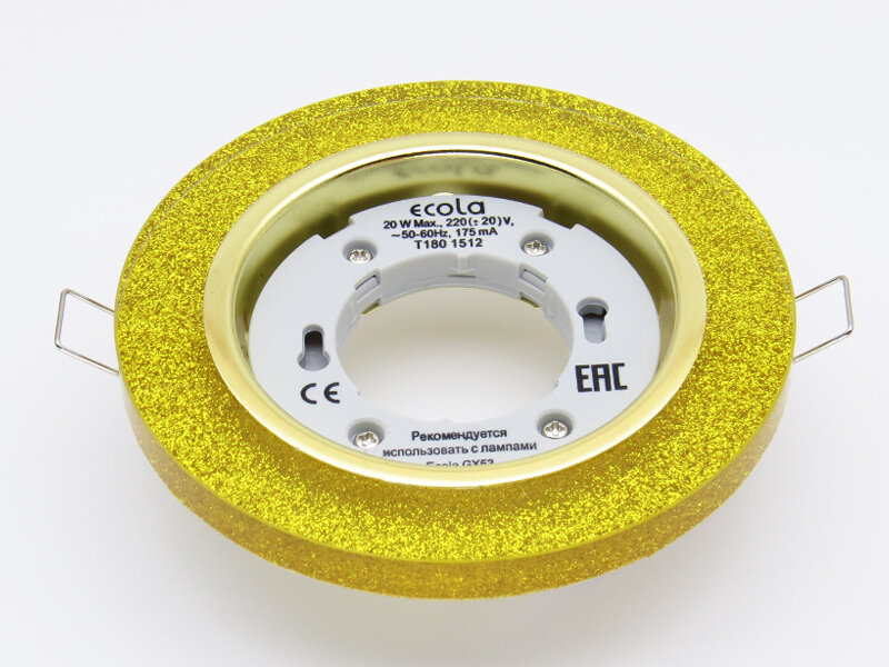 Встраиваемый светильник Ecola H4 5310 FQ53RNECH, GX53, 20 Вт
